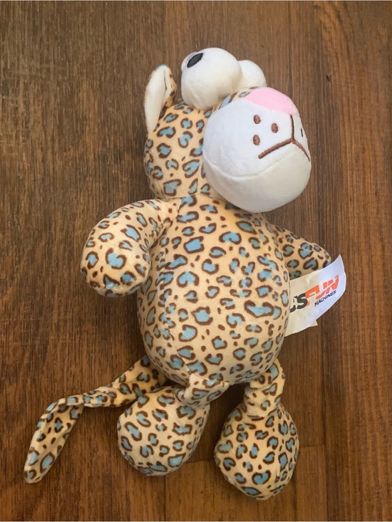 usfun Other - Plush 11" Big Eyes Blue Spotted Leopard Stuffed Animal Toy Cheetah Leopard Soft